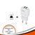 شاحن فينوس 2 مخرج USB مع وصلة مايكرو v3329s